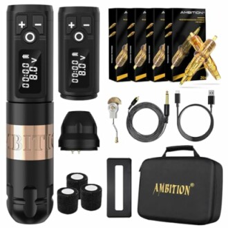 Best Ambition Tattoo Machine Kits - Complete Wireless Rotary Pen Kits for Professional Artists